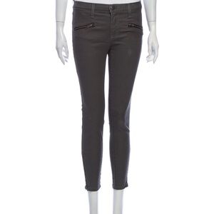 Current Elliott skinny gray coated jeans